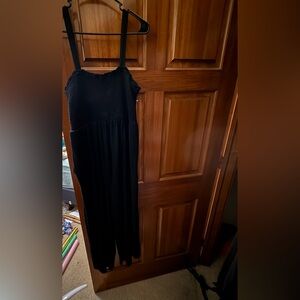 Isabel Maternity by Ingrid & Isabel Black Textured Sleeveless Romper